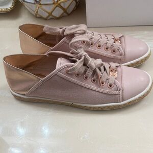 Michael Kors Blush Pink Canvas Sneakers